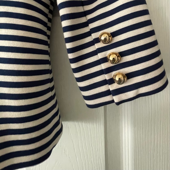 Trina Turk Blue and White Jacket - Picture 4 of 5